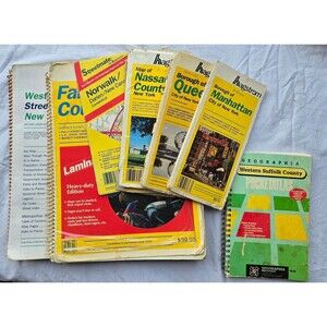 Vintage Atlas and Maps of New York